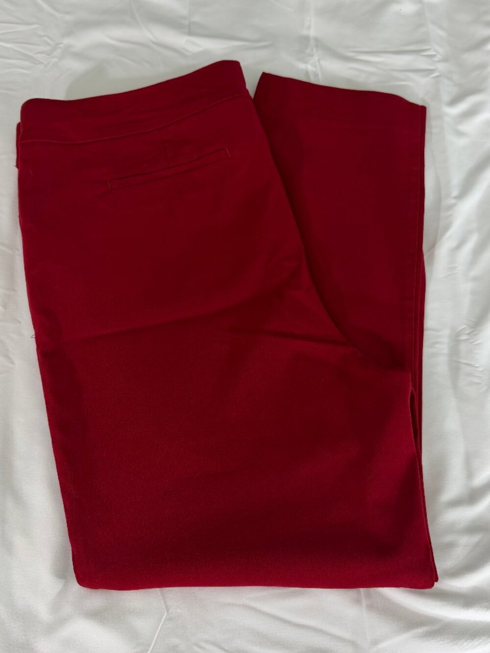 Chico's Pants Size 3 (16) Red 3038 - Picture 4 of 6